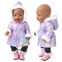 Vestiti per bambole da 43 cm Piumini Cappotto caldo per accessori per bambole americane Moda New Baby Born Piumini Completo per bambola da 18 pollici