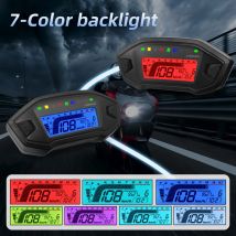 HD Motorrad LED digitaler Drehzahl messer 0-100 U/min 7 Farben Hintergrund beleuchtung Armaturen brett mit Sensor Universal Kilometer zähler für 13000, 4 Zylinder