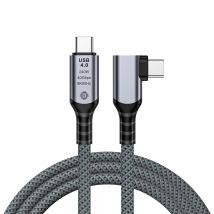 Kabel USB 4 Thunderbolt 4 Elbow USB 40Gbps PD240W 5A 8K Type C do szybkiego transferu danych i szybkiego ładowania dla Macbooka