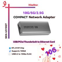 XikeStor USB to 10GbE RJ45 Converter, USB3.2 to 10G RJ45,Compatible with Thunderbolt 3/4, SKN-U310GT