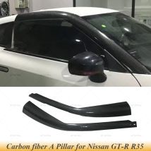 Dla GTR35 2 szt. Karbonowe listwy ozdobne słupka A, listwy dekoracyjne okien, słupki drzwiowe do Nissan GTR35 R35 2009-2016