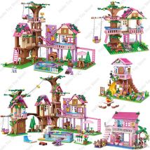 2025 Ragazze Amicizia Casa sull'albero Villa Castello Building Blocks Amici classici Modello di ragazza Figure Giocattoli per bambini Regalo di compleanno