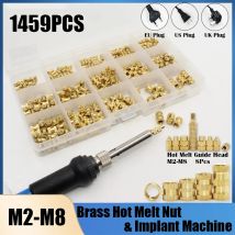 Lötkolbens pitze Messing einsatz mutter Wärme M2-M10 für 3D-Drucker Kunststoff Kupfer Hot Melt Rändel gewinde Einspritz mutter Einsätze Kit