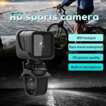 Mini telecamera sportiva portatile HD 1080P con telecamera impermeabile WiFi Hotspot, registratore di guida per moto e bici