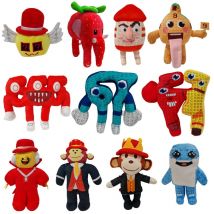 NUOVO Ruba Un Brainrot Esok Sekolah Peluche Sammy Jandel Strawberry Elephant Peluche Carino No. Regalo per i fan del giocattolo della bambola di pezza della 9 casette