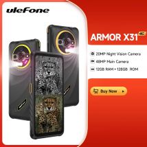 Ulefone Armor X31 4G Robustes Telefon Android 14 Smartphone 6,56 Zoll 12 GB RAM 128 GB ROM 48 MP NFC-Nachtkamera IR-Blaster Globale Version
