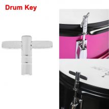 Drum Key T Shaped Jazz Snare Drum Key Zinc Alloy Silver Quick Remove Wrench Drum Head Tune Tone Drum Key