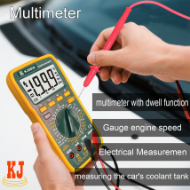 Multimetro diagnostico automobilistico professionale: misura i giri/min del motore e il ciclo di lavoro accurato, con temperatura, tensione, resistenza