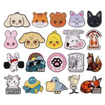 Cute Animal Cat Dog Fox Enamel Pins Cartoon Quotes Brooch Lapel Pin Badge on Backpack Clothing Accessories Fashion Jewelry Gifts