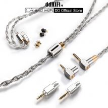 DD ddHiFi BC130 Pro (Nyx Pro) geschirmte Kopfhörer-Upgrade-Kabel Sport austauschbare Stecker (4,4 und 3,5) und austauschbare Steckverbinder