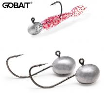 5PCS Jig Head Hook 1.5g 2.5g 3.5g 4.5g 5.5g 6.5g High Strength Angle Sharp Root Double Barbed Gear Lure Fishing Tackle Fishhook