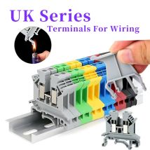 Superior UK Terminals Schraubklemmverbinder für Verkabelung, Messing-DIN-Schienenverbinder, UK1.5N/2.5B/3N/5N/6N/10N/16N/25N/35N/50N