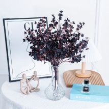 1pcs Artificial Flowers Baby Breath Flower Black Fake Flowers for Wedding Party Home Decoration Floral Bouquets DIY Accessories
