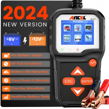 ANCEL BA301 Tester batteria per auto 12V 6V Test avviamento moto 2000 CCA Batterie per barche