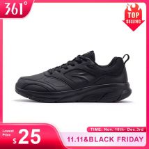 361 Degrees Men Running Shoes Lightweight Cushioning Leather Waterproof Casual Rebound Jogging Non-Slip Sneakers Male 672432227