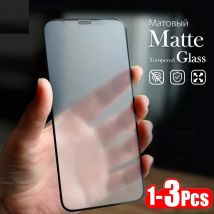 1-3 szt. Matowe, matowe szkło hartowane chroniące ekran przed odciskami palców do iPhone X XS 11 12 13 Mini 14 15 16 17 Air Pro Max Plus