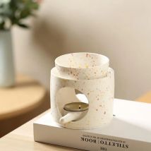 Porzellan farbige Flecken schwarze Flecken römischer Zylinder ätherisches Öl Herd Kerzenhalter Aroma Brenner Duft Räucher gefäß Wohnkultur