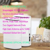 ZTE MC801A Pro WiFi 6 AX3600 SDX62 5G Wireless Router 4G LTE Cat16 Dual-Band Mobile Hotspot RJ11 5G Sim Card Gigabit Home Router