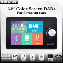 Digitale Audio-Übertragung, Autoradio, Stereo, SD, MP3-Player, FM-Transmitter, 2,8 Zoll LCD-Farbbildschirm, DAB-Radioempfänger, BT, Freisprecheinrichtung