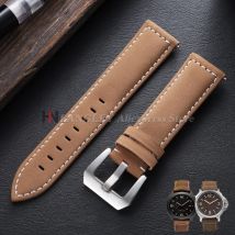 Vintage Matt Crazy Horse Leder Uhrenarmband 20mm 22mm 24mm für Huawei Watch GT5 4 46mm für Panerai PAM111/441/312 Sportbänder