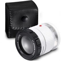 Lente d'ingrandimento portatile cilindrica 30X con scala LED Lente d'ingrandimento illuminata a luce UV Lente d'ingrandimento HD focale regolabile Lente di gioielli