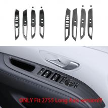 RHD/LHD For Hyundai Tucson NX4 2025 2026 Wood Grain Carbon Fiber Car Window Switch Button Cover Trim Accessories