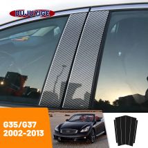 Für infiniti g35 g37 2007-2012 2002 2013 Kohlefaser-Fenster tür säule Deal b c Säulen pfosten abdeckung Aufkleber
