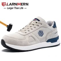 Larnmern Sicherheits schuhe Männer anti statische Arbeits schuhe src Slip on Steel Toe Schuhe atmungsaktive Konstruktion Sneaker