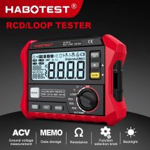 HABOTEST HT5910 Tester per interruttori di dispersione Misuratore di resistenza digitale LCD Tester RCD/Loop 1000 Memorizzazione dati Voltmetro Megohmmetro