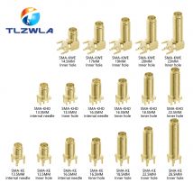 10PCS SMA Weibliche Jack Stecker Adapter Solder Rand PCB Gerade rechtwinklig Montieren RF Kupfer Stecker Steckdose