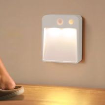 Neuheit Treppen Licht Batterie Power Sensor Licht lampara PIR Bewegungserkennung lamparas para habitacion Auto On Off Nachtlicht