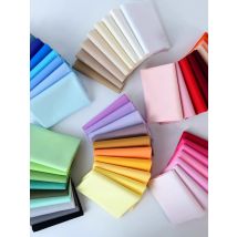 140x50cm 60s Pure Cotton Fabric Solid Color Plain Weave Cloth for Clothing DIY Craft Sewing Cloth
