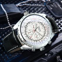 Jaragar Sports Automatic Watch for Men Military Multifunction 3 Sub-Dials Mechanical Watches Top Brand Luxury Leather Steel Band