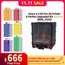Ultima versione Voron 2.4 R2 Pro supporta la stampa ad alta velocità parti della stampante 3D fai da te con estrusore di rubinetteria per rubinetto CNC con schermo HDMI5