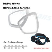 Apollo Similar Alloy Frame Free Diving Masks Diopter Lens  Left right eyes Equipped Mask Glasses Scuba Mask Snorkeling Wet Tube