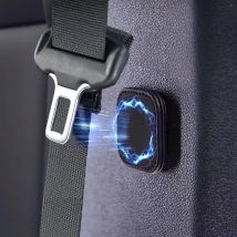 2 pezzi supporto magnetico per cintura di sicurezza per auto clip di fissaggio tappo limitatore per cintura di sicurezza in pelle PU per clip per cintura di sicurezza previene la caduta