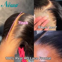 2x6 Real HD Lace 13x6 13x4 Full Frontal Closure 5x5 6x6 7x7 HD Closure Body Wave/Straight Pre Plucked Virgin Human Hair Closures