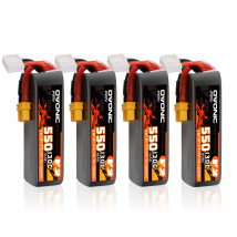 Batteria LiPo Ovonic 130C 550mAh 3S 11,1 V con spina XT30 per drone FPV senza spazzole Torrent 110 BetaPFV Beta 85X (4 confezioni)