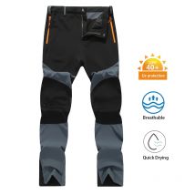 Pantaloni da trekking da uomo Pesca all'aperto Resistente all'acqua Leggero Abbigliamento sportivo ad asciugatura rapida, ovvero Pantaloni con tasca con cerniera