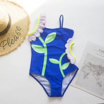 3-12 Jahre Mädchen Badeanzug Sonne Blume Sommer Kinder Mädchen einteilige Bade bekleidung Badeanzüge Beach wear Badeanzüge Monokini 420