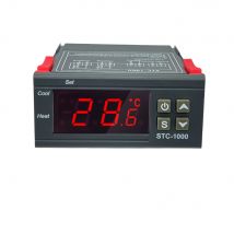 STC-1000 STC 1000 LED Digitaler Thermostat für Inkubator, Temperaturregler, Temperaturregler, Relais, Heizung, Kühlung, 12 V, 24 V, 220 V