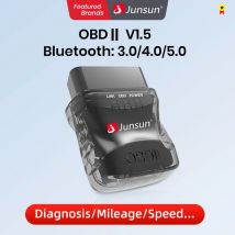 Junsun do radia samochodowego automatyczny skaner mini ELM327 Bluetooth OBD2 Adapter narzędzie diagnostyczne do samochodu narzędzie skanujące