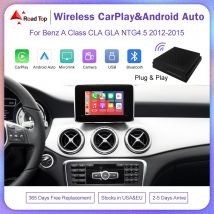 Road Top Wireless Carplay Android Auto per Mercedes Benz AB/C E GLA Classe CLA W246 W204 NTG4.5 Plug and Play