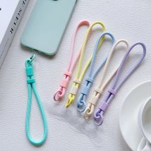 Portable Mobile Phone Universal Lanyard, Adjustable Wrist Short Lanyard, Fashionable Dopamine Multi-Functional Lanyard