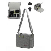 Brand Compression Resistant Camera Bag Double Opening Padded Shoulder Case for Nikon Canon Sony SLR Lenses And Accessories