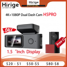 Dahua 4K 1080P Dual Dash Cam HIRIGE Telecamera anteriore e posteriore con controllo APP WiFi Modalità di parcheggio 24HP Visione super notturna Schermo da 3 pollici