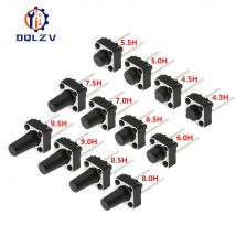 Przełącznik przyciskowy taktowy 12V miedź 2PIN DIP2 SMD mikroprzełącznik 6X6X5 4.3 5 5.5 6 7 8 9 10