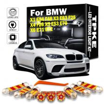 TPKE Canbus No Error Car Lighting For BMW X1 E84 F48 X3 E83 F25 X4 F26 X5 E53 E70 X6 E71 E72 Vehicle LED Interior Map Light Kit