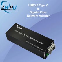 Adattatore di rete USB 3.0 da tipo C a fibra, scheda di rete Gigabit SFP da USB 100/1000base-X aperta, adattatore di rete NIC compatto
