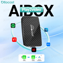 OTTOCAST Play2Video AI Box per Youtube Netflix Wireless CarPlay Android Auto Adattatore Accessori Auto per Benz Toyota VW Kia Niss